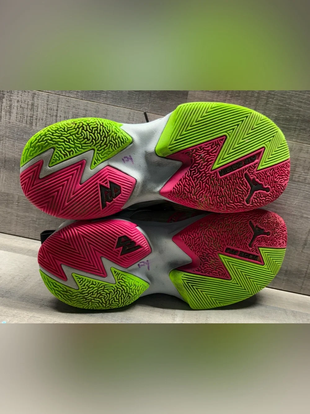 Jordan One Take 3 Westbrook Wolf Grey Pink Green DC7701-002 Men’s Size 8